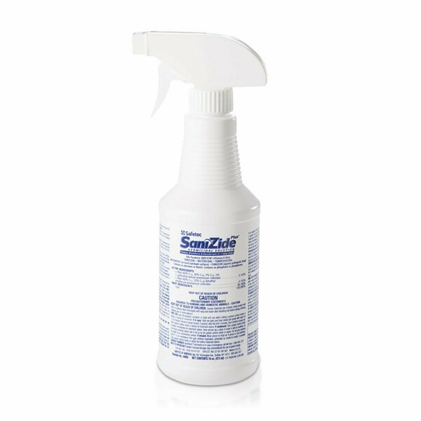 Safe-Tec SaniZide Plus 16oz Spray Bottle, Trigger Spray Bottle 34805